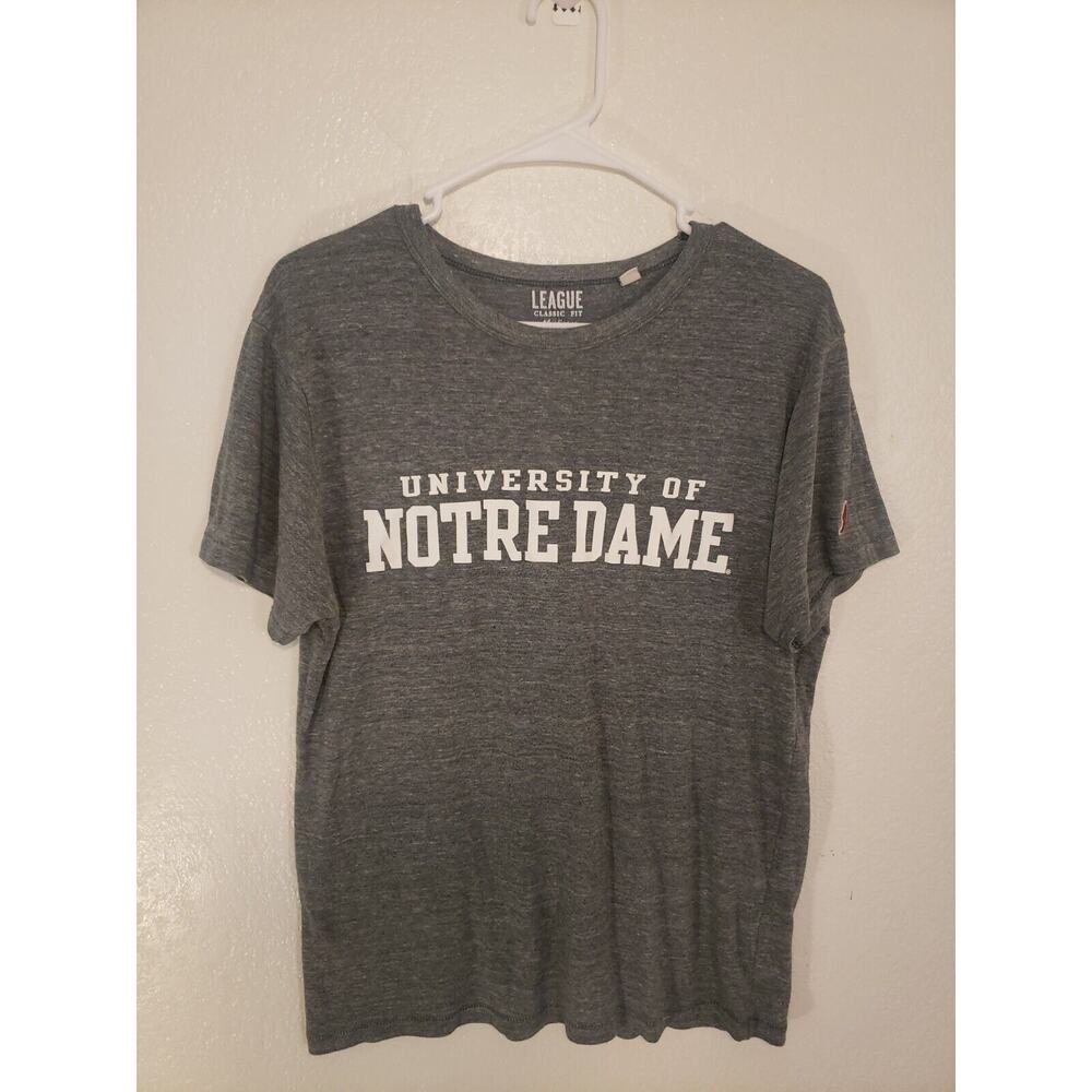 LEAGUE Classic Fit Mens Medium Green University Of Norte Dame T-Shirt Tee Shirt